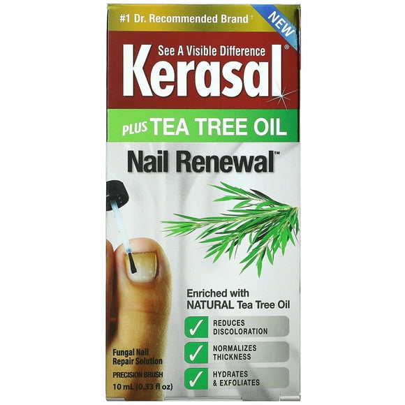 Kerasal, Renouvellement des Ongles Plus Huile d'Arbre à Thé, 0,33 fl oz (10 ml)