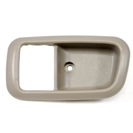 - PT Auto Warehouse TO-2950G-2FL - Inner Interior Inside Door Handle Trim/Bezel, Gray (Charcoal) - Regular/Access Cab, Driver Side Front