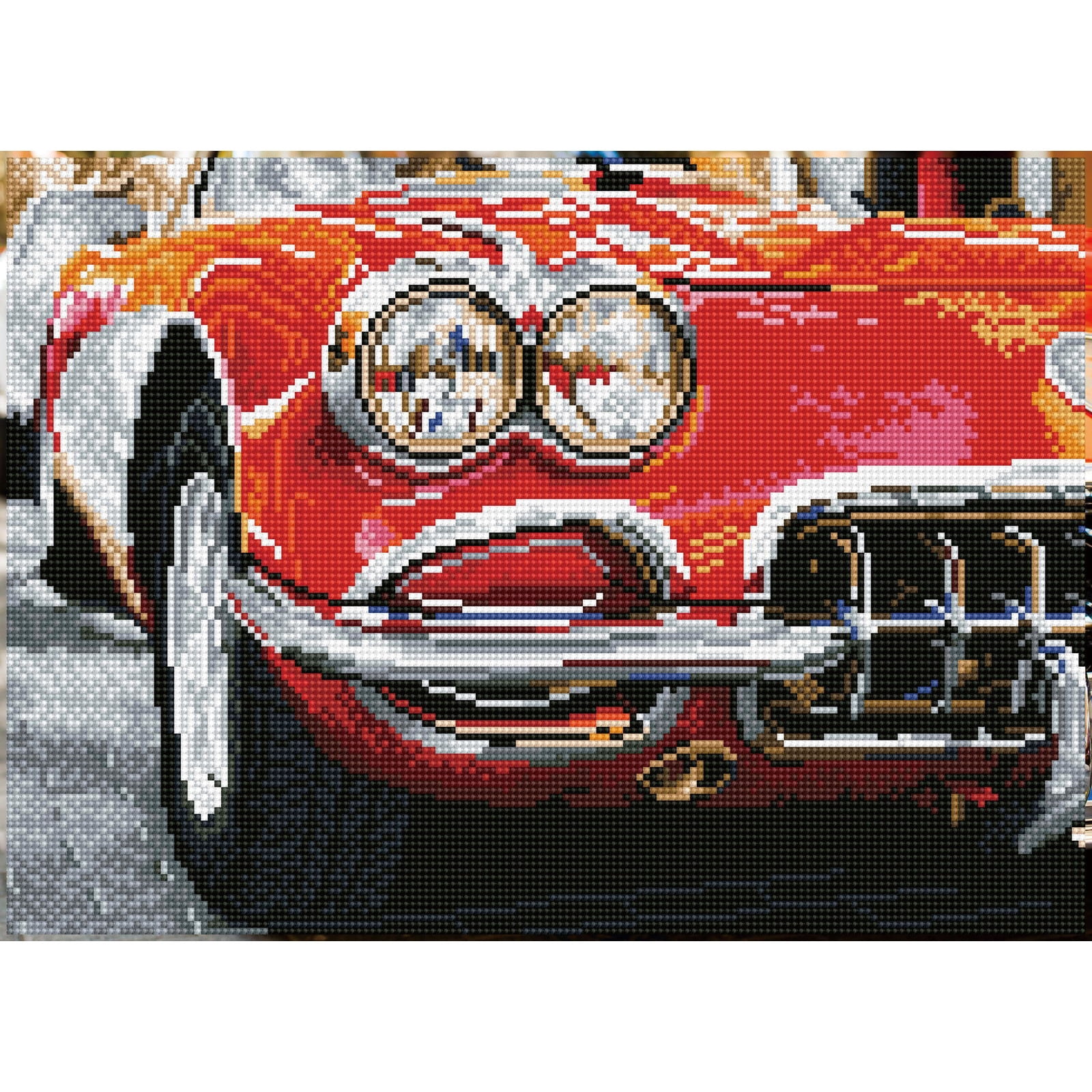 Diamond Dotz Red Sports Car  Diamond Painting Kits for Adults - Diamond Art Kits a Relaxing Creative Craft Kit with Dotz Gems  16.9"x12.2"