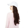 thumbnail image 5 of SAYFUT Baseball Cap with Hair Synthetic Extension,Hats with Hair Attached Black/White Hat with Long Wavy Hair for Women Daily Party Use, 5 of 7