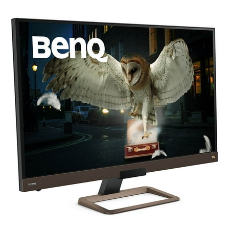 BenQ - EW3280U 32" 4K Monitor | IPS | Multi Media with HDMI HDR Eye-Care Integrated Speakers and Custom Audio Modes - Black/Metallic Brown