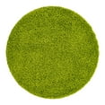 thumbnail image 3 of Unique Loom Solid Shag Collection Area Rug (4' 1" Round Grass Green), 3 of 7
