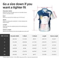 thumbnail image 5 of Disketp Hawaiian Shirts For Men,Cute Elephant Sitting In The Moon With Little Bunny Print Mens Casual Short Sleeve Button Down Shirts Beach Shirt, 5 of 7