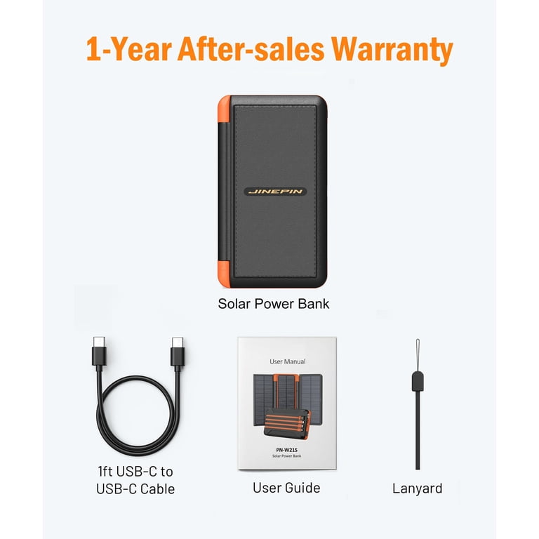 JIUMESS 46800mAh Solar Power Bank 20W Fast Charging photo 8