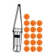 thumbnail image 1 of Contenedor de almacenamiento de cesta Pickleball Retriever con 16 Uds. Pickleball de 40 agujeros Naranja, 1 of 8