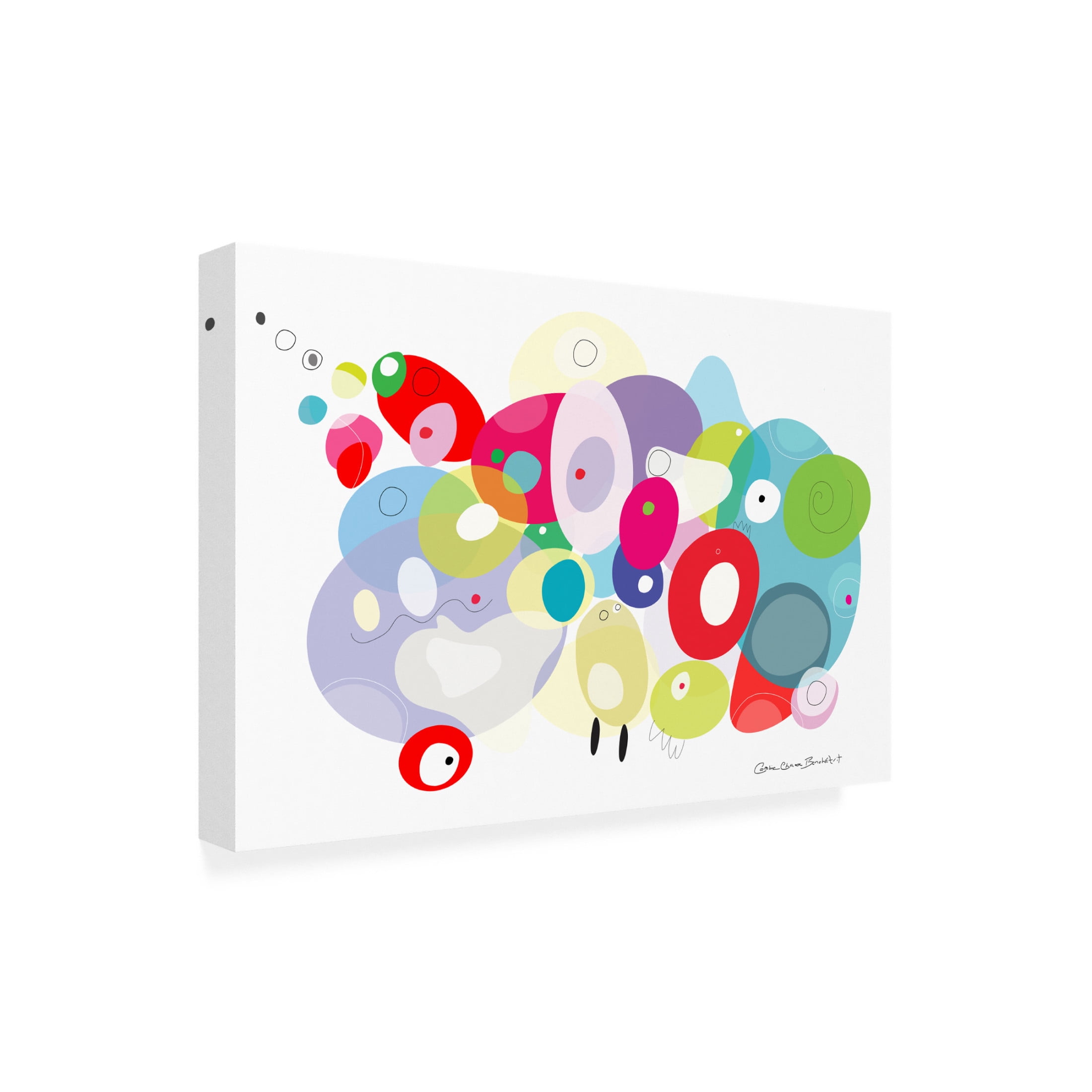 Canvas Wall Art - Caroline Benchétrit 'Family' Wall Art for Living Room, Bedroom, or Office Décor by Trademark Fine Art - 24 x 16 Inches