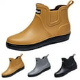 thumbnail image 2 of LIJCC Womens Ankle Rain Boots Anti-Slip Thick Sole Short Boot Outdoor Rubber Shoes Tote Rain Boots Comfortable Lightweight Casual Walking Fishing Garden Work Shoes, 2 of 8