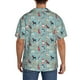 thumbnail image 3 of Balery Animal Dog Camisa Casual de Manga Corta con Botones para Hombre, Texturizada, Estilo Cubano, para Playa, Verano-Small, 3 of 5