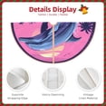 thumbnail image 3 of Fotbe Hawaiian Beach Dolphin Pattern Christmas Tree Skirt, Tree Skirts Plush Christmas Decorations, Christmas Tree Skirts Xmas Decorations Holiday Party Decor-48", 3 of 6