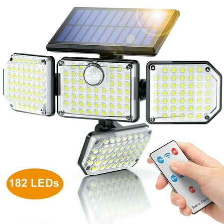 

181LED Four-Sided Remote Control Solar Light Outdoor Floodlight with Motion Sens