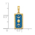 thumbnail image 2 of 14K Gold Polished Enamel Moon Cycle Charm, 2 of 4