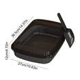 thumbnail image 3 of Blueek Durable Cat Litter Box with Free Spade - No More Mess, Anti-Spillage Design, Ideal for Large Cats & Multi-Pet Households(14.37x10.63x4.72in,Black), 3 of 8