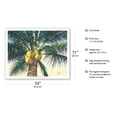 thumbnail image 2 of Branching Out - Coconut Tree - From an Original Color Painting by Scott Westmoreland - Fine Art Matte Paper Print (Unframed) 11x14in, 2 of 4