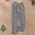 thumbnail image 2 of Outfmvch Striped Pants Women Striped Lounge Pants Pajama Pants Women's Cotton Pajamas Plaid Pj Pants Womens Pajama Pants with Pockets Comfy Pajamas Black L, 2 of 3