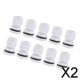 thumbnail image 1 of 2, paquete de 4, 10 Uds., impermeables, IP68, juntas de prensaestopas de nailon, Cable blanco 2 piezas, 1 of 8