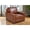 Chestnut, variant on Pemberly Row Contemporary Top Grain Italian Leather Arm Chair in Tan