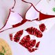 thumbnail image 4 of Traje de baño para mujer, 2 piezas, bikini triangular sexy, color sólido, cintura alta, traje de baño, bikinis de playa push-up, conjunto de traje de baño de moda, bikini brasileño sexy, talla grande JM, 4 of 5