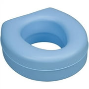 Molded Elevated Toilet Seat, Blue, 5"