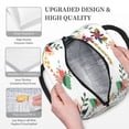 thumbnail image 3 of Fotbe Pretty Floral With Leaves Bolsa de Almuerzo con Estampado, Lonchera Aislada, Contenedor de Comida Reutilizable Tipo Cooler a Prueba de Fugas, 3 of 6