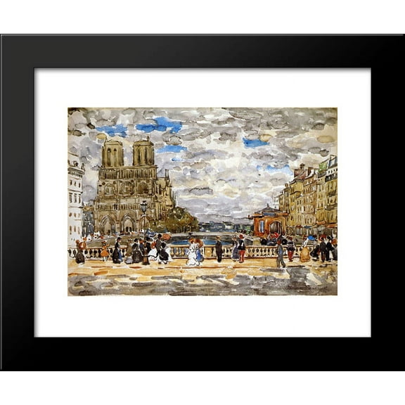 Notre Dame 20x24 Framed Art Print by Prendergast, Maurice