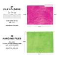 thumbnail image 6 of Global Printed Products 12 Hanging File Folders and 24 File Folders, Letter Sized - Watercolor Solid, 6 of 7