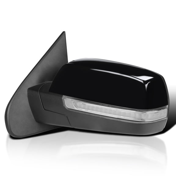 Spec-D Tuning Left Driver Side Power Heated Mirror w/ LED Signal   Puddle Light Compatible with 2014-2018 Chevy Silverado, GMC Sierra