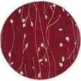 thumbnail image 3 of Nourison Grafix Transitional Botanical Red 4' x ROUND Area Rug, (4' Round), 3 of 8