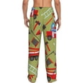 thumbnail image 3 of Junzan Men'S Pajama Pants Cartoon Fire Truck Sleepwear Pants Pj Bottoms Drawstring And Pockets, 3 of 9