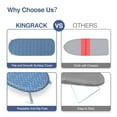 thumbnail image 6 of KK KINGRACK Ironing Board, Small Tabletop Ironing Board with Iron Holder, Foldable&Space-Saving, Blue＋Gray, 6 of 8