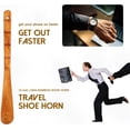 thumbnail image 5 of Premium Wooden Shoe Horn, 1 PCS Shoehorns Durable, 13" Long Handle Shoe horns, Lazy Shoe Helper Spoons for Seniors, Kids, Pregnancy, Men, Women, Birthday Gift, 5 of 8