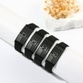 thumbnail image 5 of DORANA Black Initial Bracelets for Men Boys,American Flag Letter Q Wrist Band Bracelet Birthday Valentines Day Jewelry Gifts Teen Him Dad Boyfriend Husband Tween Male Son Adults Kids Age Ideas, 5 of 6