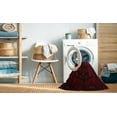 thumbnail image 2 of Ahgly Company Machine Washable Indoor Square Contemporary Dark Scarlet Red Area Rugs, 6' Square, 2 of 7