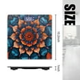 thumbnail image 2 of Bathroom Scale, Highly Accurate Digital Body Scale,Precisely Measures Weight up to 400 lbs-Mandala Made Of Vibrant Orange And Blue Leaves, 2 of 4