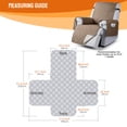thumbnail image 3 of KINCAM Waterproof Recliner Chair Covers, Non-Slip Recliner Protector with Side Storage Pocket Washable Furniture Cover, Light Brown 23.6", 3 of 8