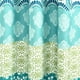 thumbnail image 3 of Par de 52 Pulgadas de Ancho x 84 Pulgadas de Largo, Azul y Verde, Cortinas filtrantes de luz para recámara, Cortinas Bohemias, decoración, 3 of 7