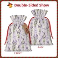 thumbnail image 2 of KLL Lavender Flowers for Christmas Gift Bag,Holiday Bags for Gifts Christmas Bags & Drawstring Gift Pouch Reusable Holiday Gift Bags & Party Favor Bags (1 PCS)-Medium, 2 of 9
