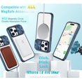 thumbnail image 3 of Compatible with iPhone 15 Pro Max Clear Magsafe Case with Slide Camera Cover, [Strong Magnets][Anti Yellow] Shockproof Case with 1 Screen Protector for iPhone 15 Pro Max 6.7"(Deep Blue), 3 of 17