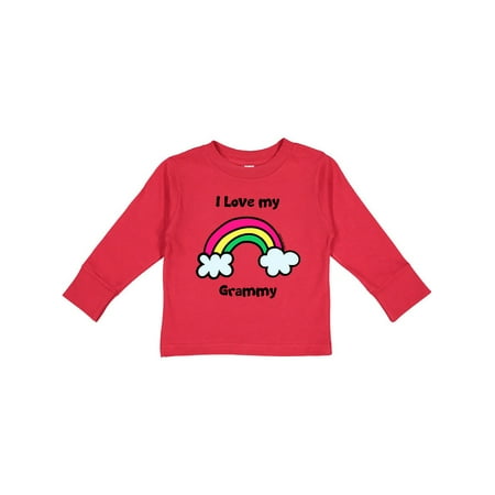 

Inktastic I Love my Grammy Gift Toddler Boy or Toddler Girl Long Sleeve T-Shirt