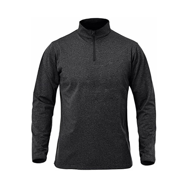 Sonducket Jersey de media cremallera para hombre, camiseta cálida de manga larga transpirable de Color sólido para niños, ropa interior térmica Camisetas Negro METRO Sonducket AP013080-02