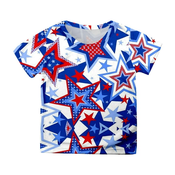 Godom Girls Kid Tough T-Shirt Short Sleeve Girls Cotton Crew Neck Shirt Girls Summer Tops