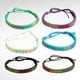 thumbnail image 4 of Juego de 6 pulseras de cuerda de cera tejidas a mano para mujeres y niñas (verde, morado, negro, blanco, café, azul), 4 of 5
