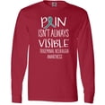 thumbnail image 3 of Inktastic Trigeminal Neuralgia Awareness Pain Isn't Always Visible Long Sleeve T-Shirt, 3 of 5