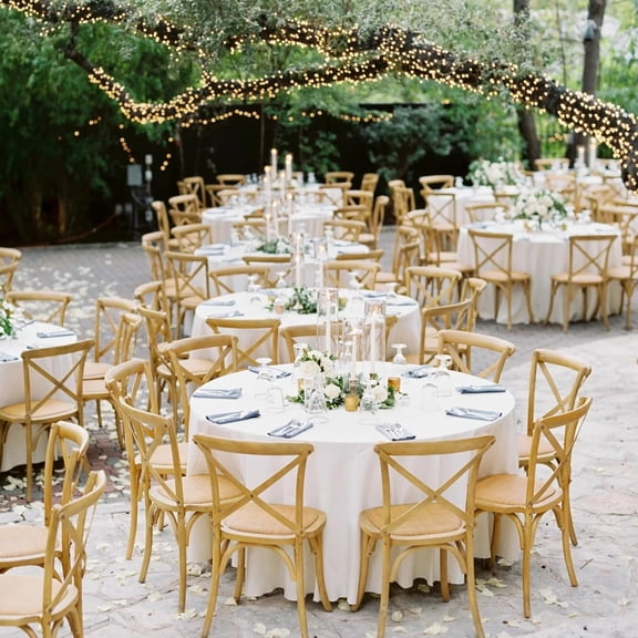 8 Pack White Round Tablecloth 90 Inch Table Cloth Cover for Round Tables, Wrinkle Resistant Washable Polyester Fabric Table Covers for Wedding Party Banquet Buffet