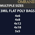 thumbnail image 7 of Multiple Sizes Clear Flat Poly Bags - 4"x12" & (2000 Bags) 3Mil Flat Open Top Plastic Packaging Packing | Flexible and Durable Plastic Bags | Low-Density Polyethylene (LDPE), 7 of 7