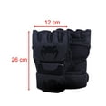 thumbnail image 4 of Guantes MMA Zulema Guantes de Entrenamiento de Boxeo de Cuero PU Cómodos para Hombres Mujeres Negro, 4 of 8
