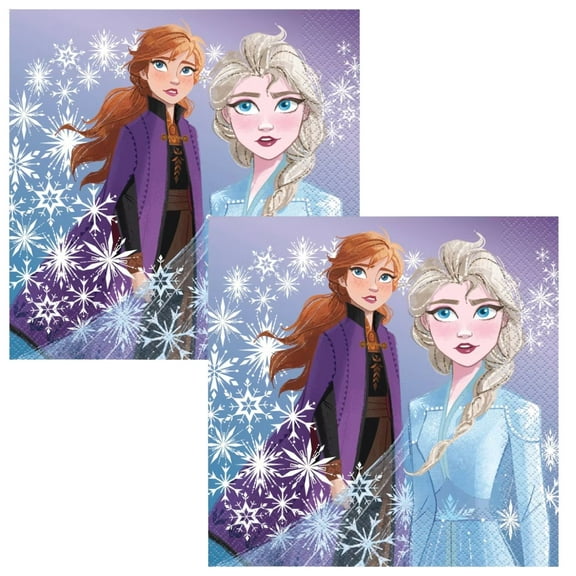 Frozen Party Napkins 2 Pack – 16 Count per Pack (32 Total)