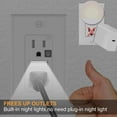 thumbnail image 5 of 4Pack Illuminated Tamper Resistant White Wall Outlet-Touch Control,Automatic On/Off LED Night Light,GuideLight for Decora Duplex Receptacle-15A,125V with Electrical Outlet Cover Plate, 5 of 7