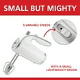 thumbnail image 4 of Brentwood Lightweight 5-Speed Electric Hand Mixer, White, 4 of 9