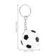 thumbnail image 2 of unbranded 2Ud Llavero Fútbol Negro Metal Resistente Para Llaves Y Autos, 2 of 8