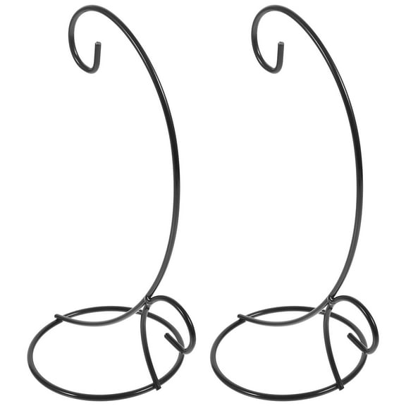KALLORY 2Pcs Special-Shaped Iron Hanging Ornament Stand for Garden Landscaping 11.8X3.9X3.9in